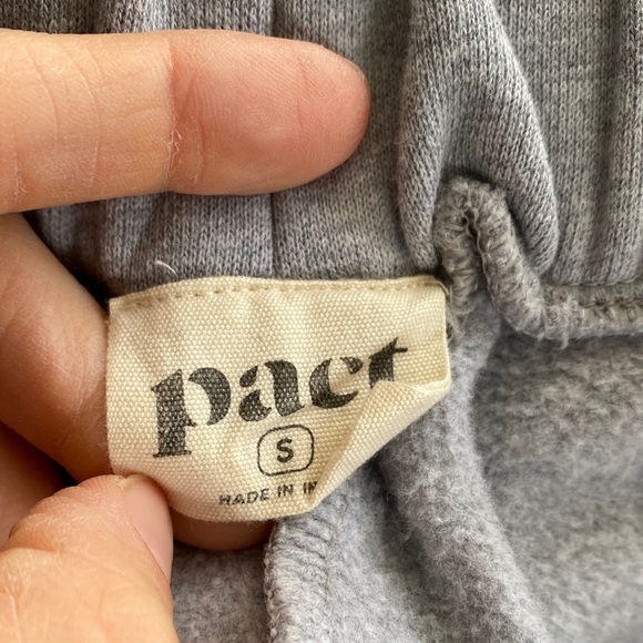 Pact Women’s Organic Cloud Brushed Fleece Sweatpant Size Small Gray - Picture 3 of 4